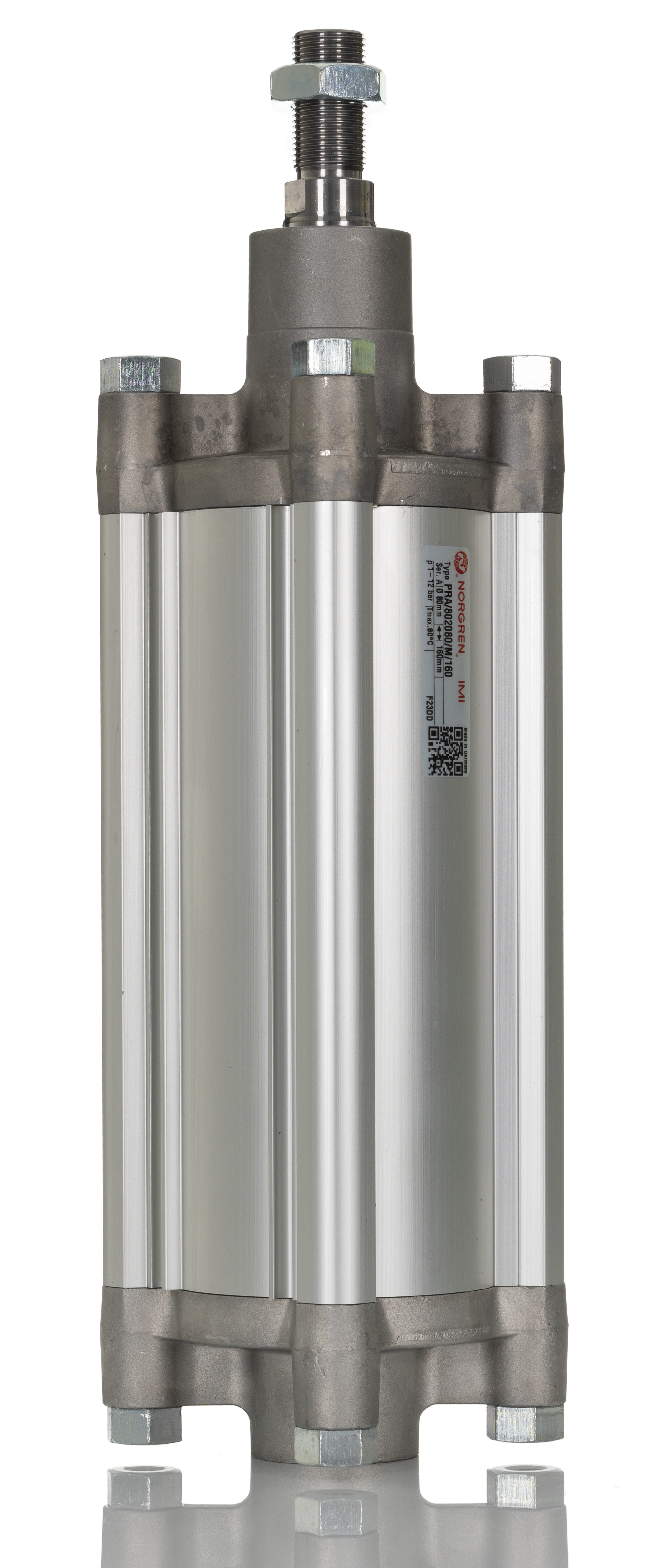 Norgren Double Acting Cylinder - PRA/802000/M 80 mm Bore, 160 mm ISOLine Series, Double Acting Acting