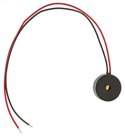 RS PRO 80dB Wire Leads Magnetic Buzzer Component, 10 (Dia.) x 3.2mm, 1V ac Min, 3V ac Max