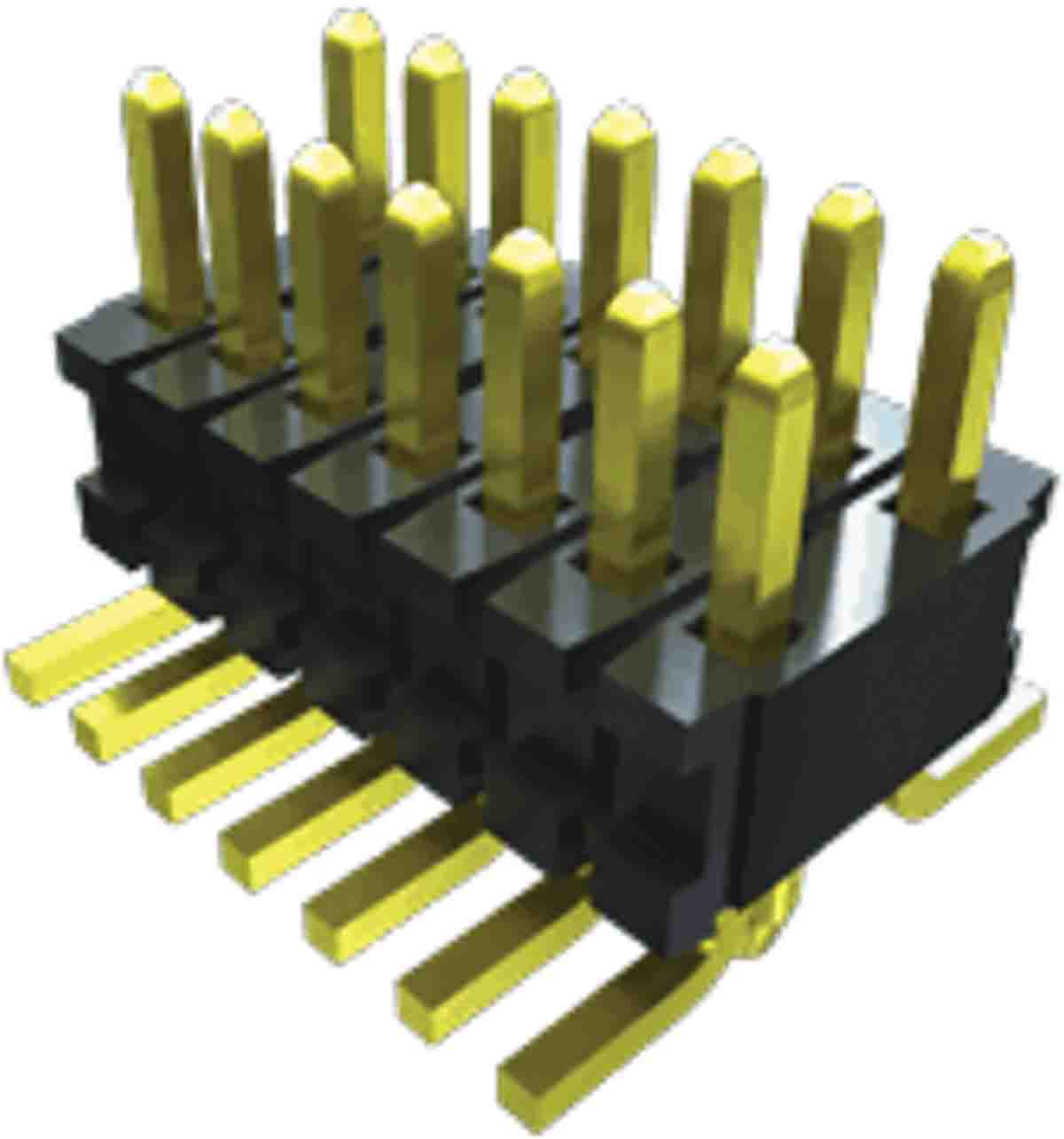 Samtec FTR Series Vertical Surface Pin Header, 20 Contact(s), 1.27 mm Pitch, 2 Row, Unshrouded