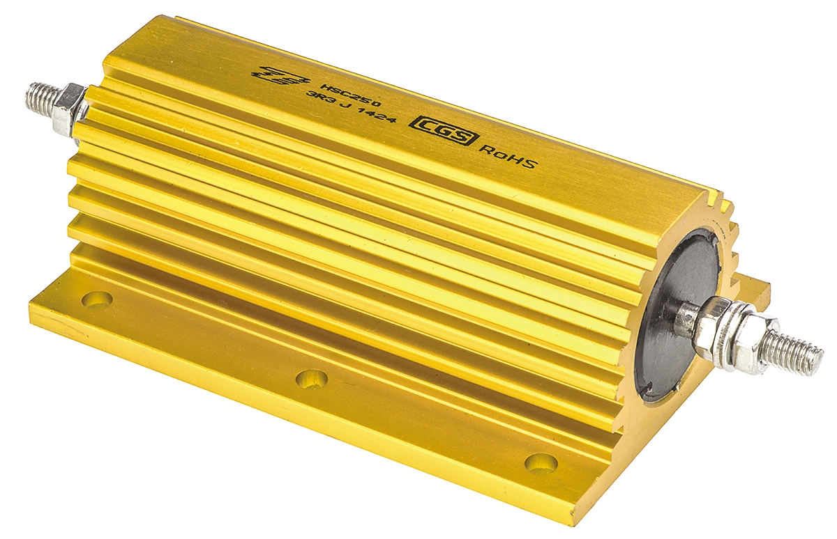 TE Connectivity, 3.3Ω 250W Wire Wound Chassis Mount Resistor HSC2503R3J ±5%