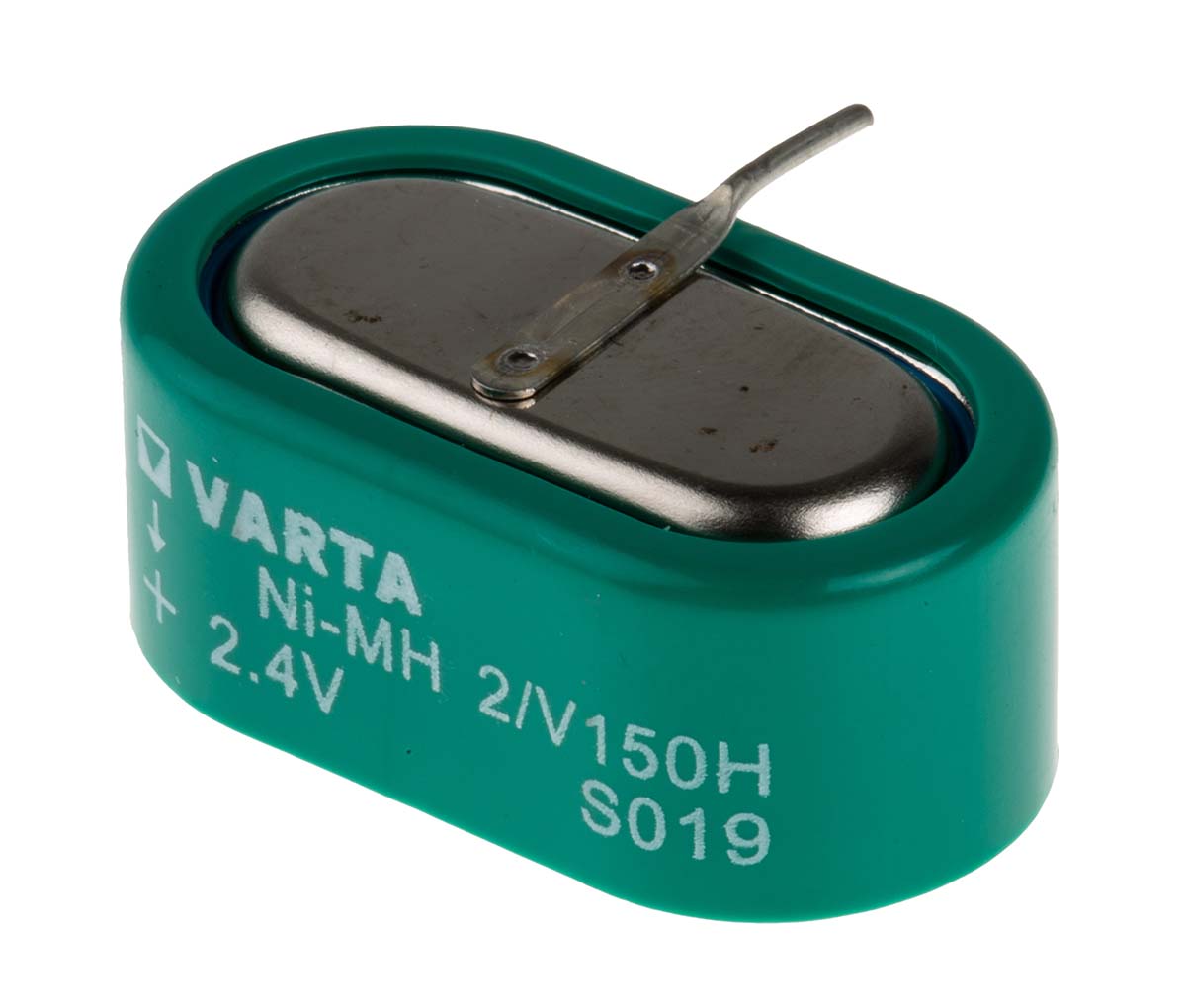 Varta V150H 2.4V NiMH Button Rechargeable Battery, 150mAh