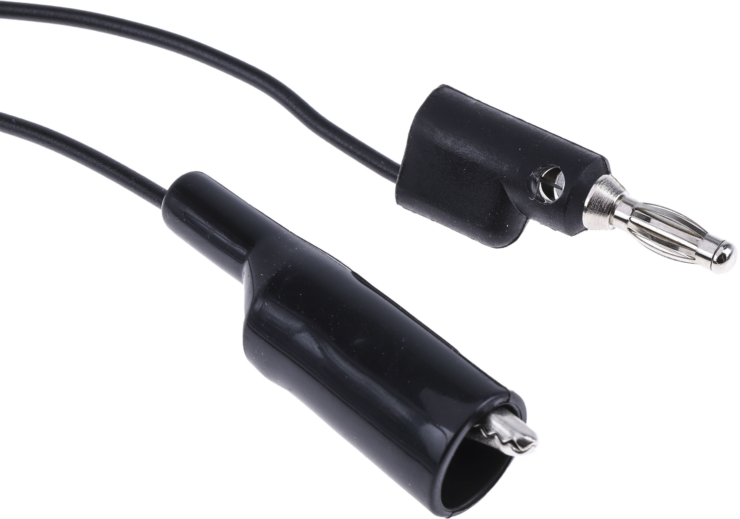 Mueller Electric Crocodile Clip Lead, 10A, 300V, Black, 1.5m Lead Length