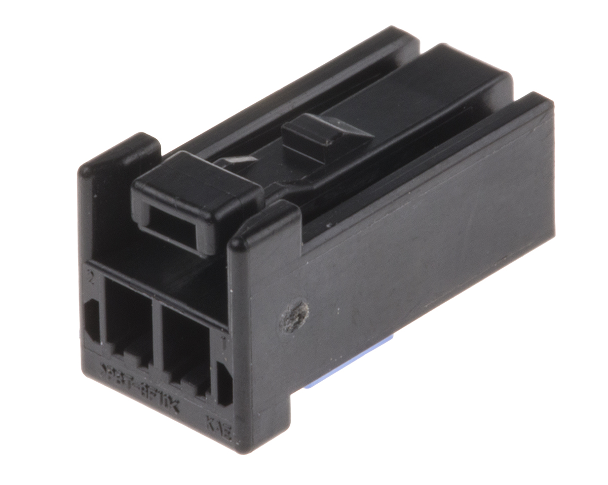 JST, CPT Automotive Connector Socket Black Surface Mount 2 Way, Crimp Termination 02CPT-B-2A