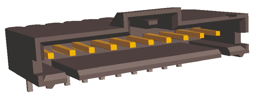 TE Connectivity AMPMODU MTE Series Right Angle Through Hole PCB Header, 10 Contact(s), 2.54 mm Pitch, 1 Row, Shrouded