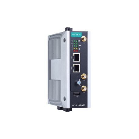 MOXA UC-8100-ME-T, Industrial Computer, 6W, ARM Cortex 1 GHz, 4000 MB, 1 Linux