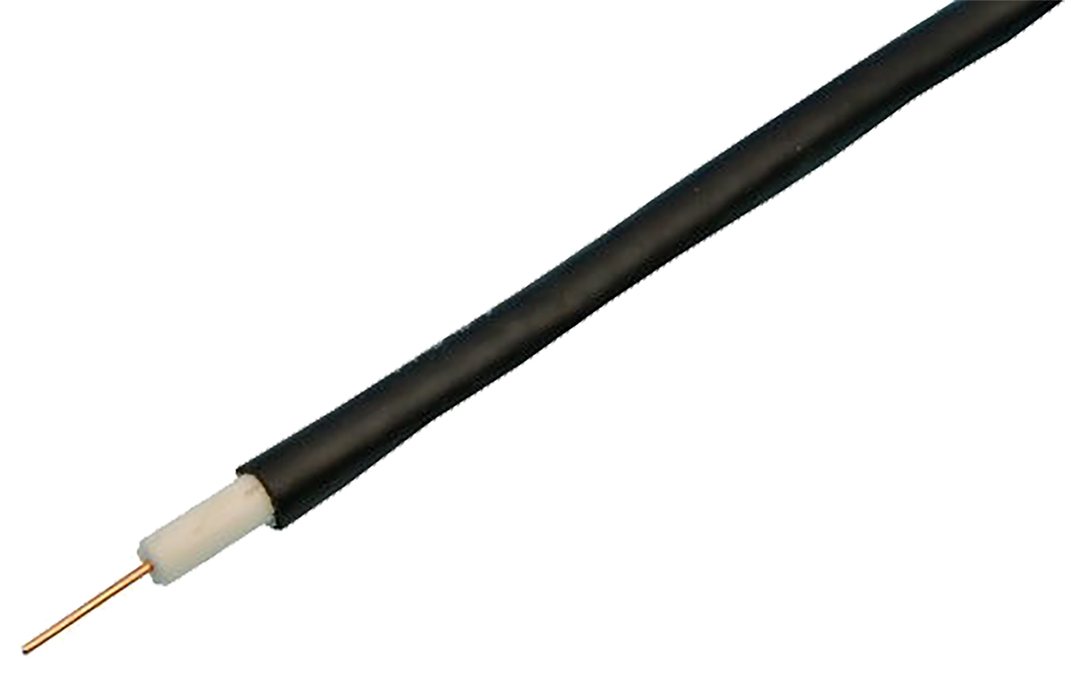 RS PRO, 250 m 75 Ω Black