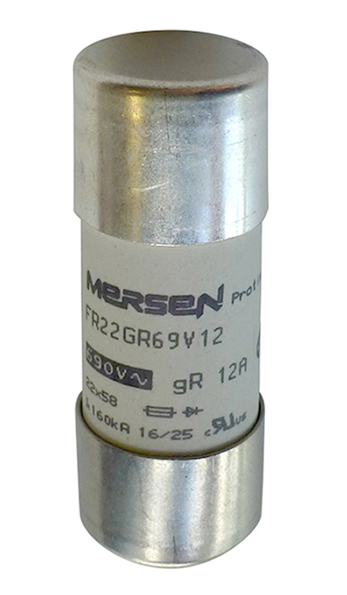 Mersen 80A FF Ceramic Cartridge Fuse, 22 x 58mm
