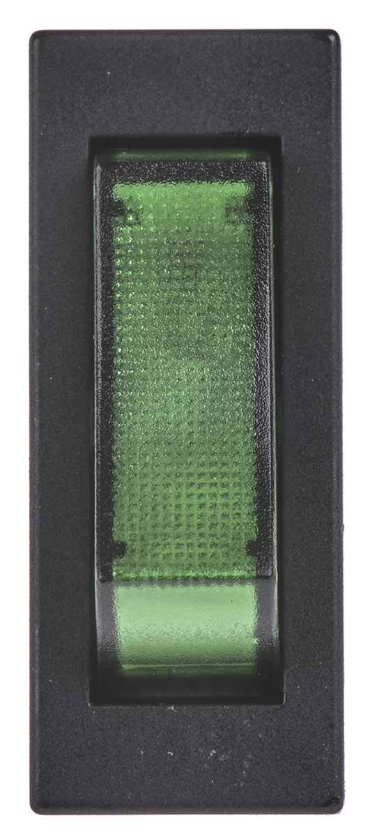 TE Connectivity Illuminated SPST, On-Off Rocker Switch Panel Mount