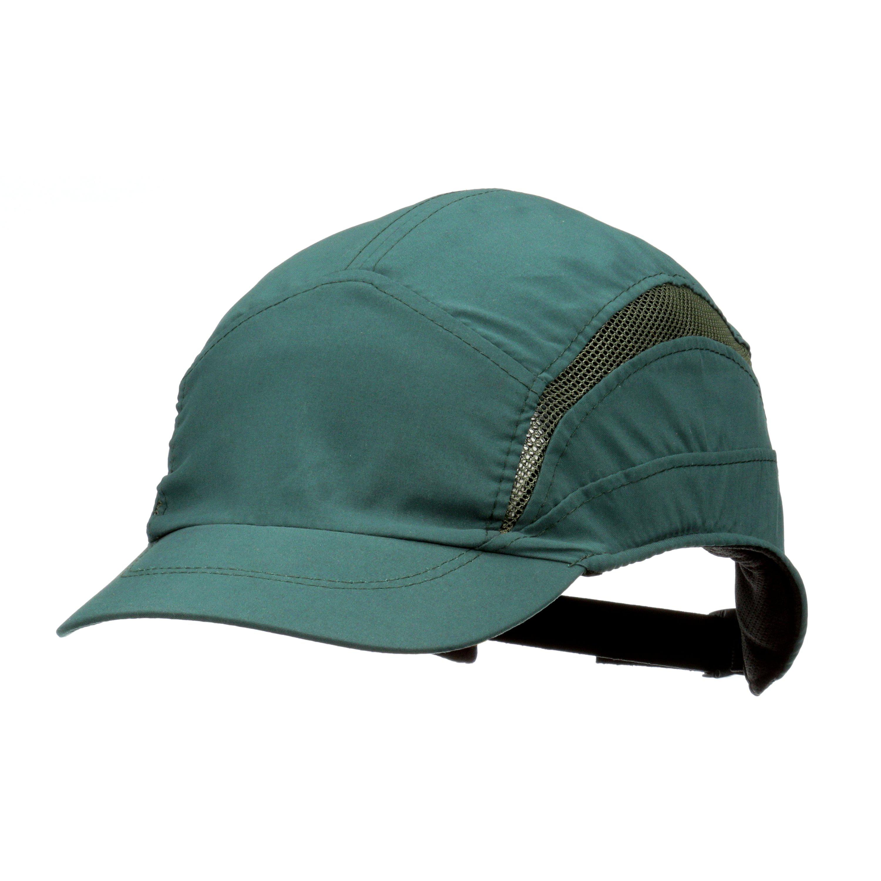 3M Green Short Peaked Bump Cap, ABS Protective Material