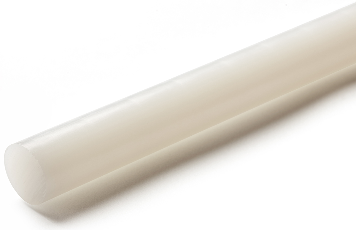 RS PRO White Polyethylene PE Rod, 1m x 30mm Diameter
