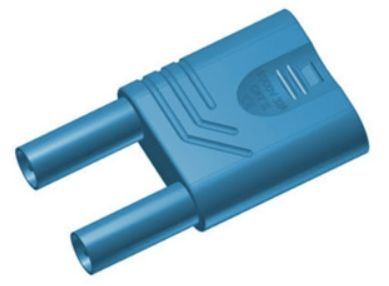Hirschmann Test & Measurement Blue Male Banana Connector, 4 mm Connector, Unsprung Socket 4 mm Termination, 32A, 1kV,