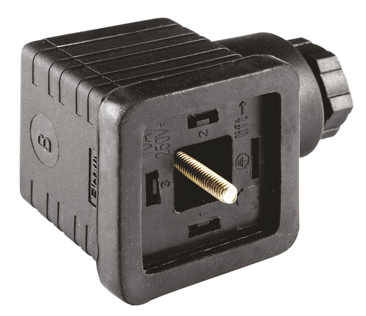 RS PRO 2P+E DIN 43650 A, Female Solenoid Valve Connector, 250 V ac Voltage