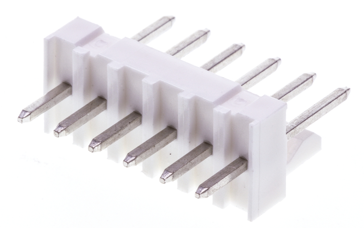 Molex KK 254 Series Straight Through Hole Pin Header, 6 Contact(s), 2.54 mm Pitch, 1 Row, Unshrouded
