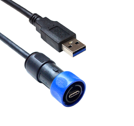 Bulgin USB 3.2, Male USB C to Male USB C, 3m