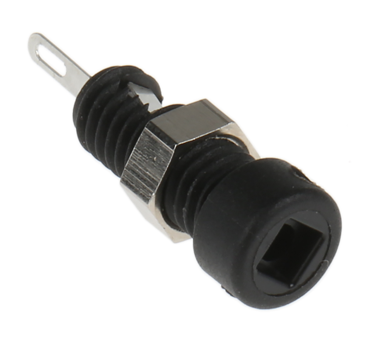 Hirschmann Test & Measurement Black Female Banana Socket, 2mm Connector, Solder Termination, 6A, 60V dc, Nickel, Tin