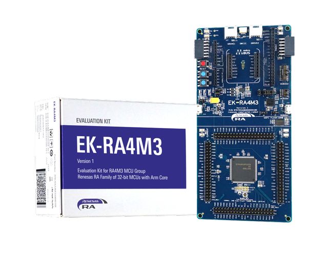Renesas Electronics Evaluation Kit for RA4M3 MCU Group 12 bit ADC RTK7EKA4M3S00001BE