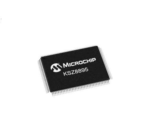 Microchip KSZ8895RQXI, Ethernet Switch IC, 100Mbps MII, RMII, 128-Pin PQFP