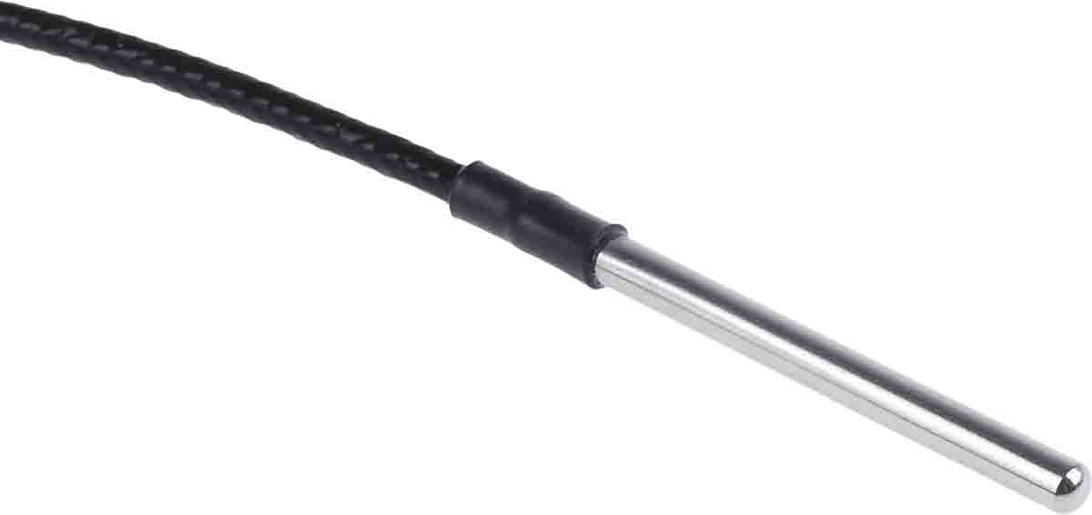 RS PRO PT100 RTD Sensor, 4mm Dia, 50mm Long, 4 Wire, Probe, Class B +250°C Max