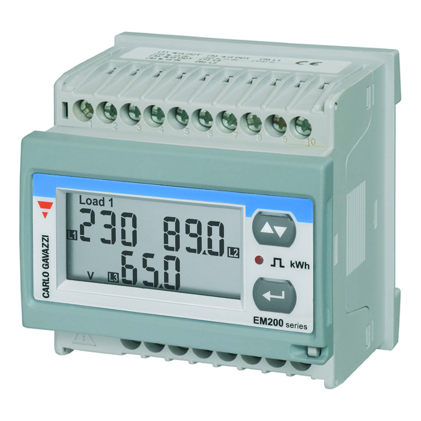Carlo Gavazzi 3 Phase LCD Energy Meter