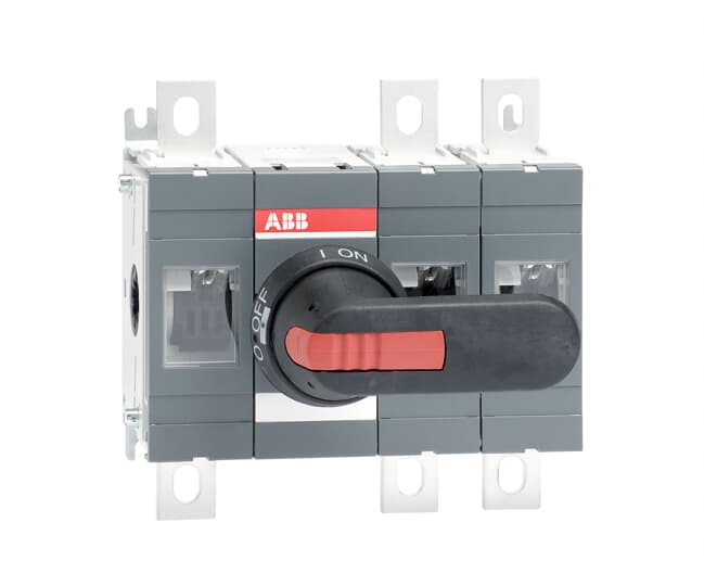 ABB OT Pole Base Mounting Switch Disconnector - 400A Maximum Current, 400kW Power Rating, IP65
