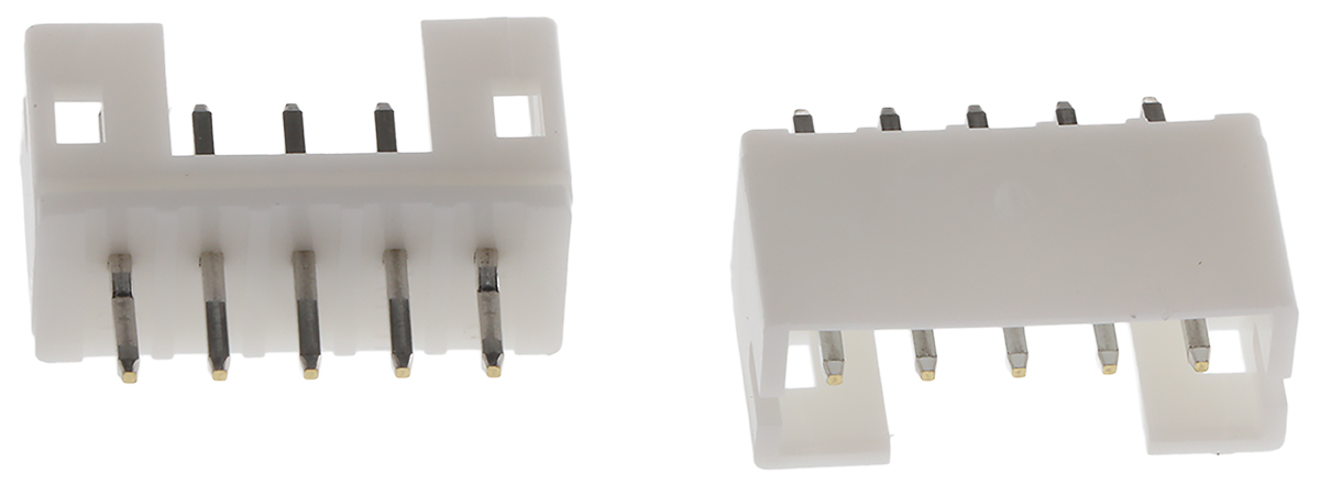 JST PH Series Straight Through Hole PCB Header, 5 Contact(s), 2 mm Pitch, 1 Row, Shrouded