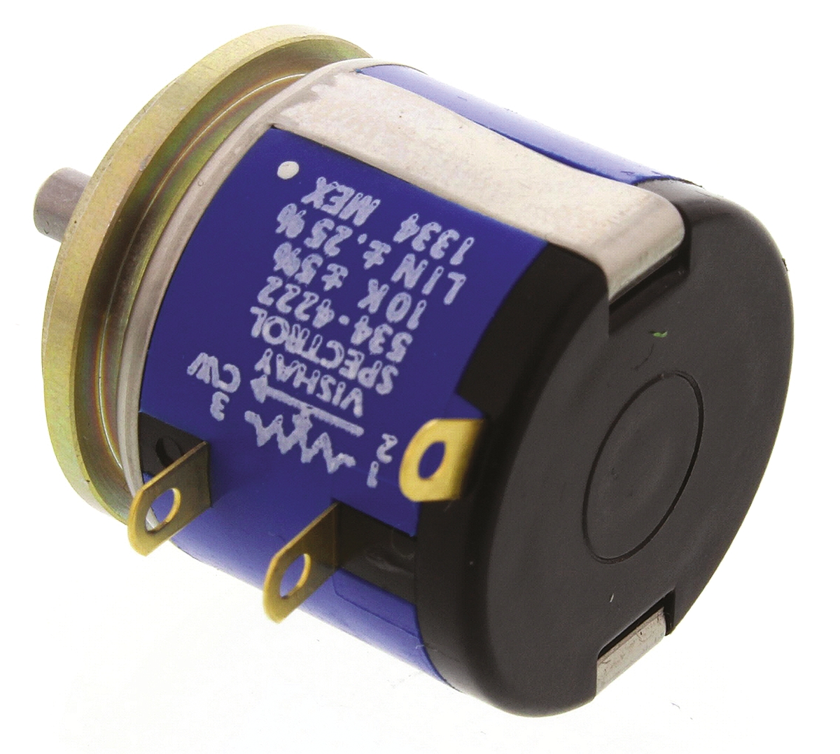 Vishay 534 10kΩ Rotary Potentiometer 10-Turns 1-Gang Servo Mount, 534S1103JC4222