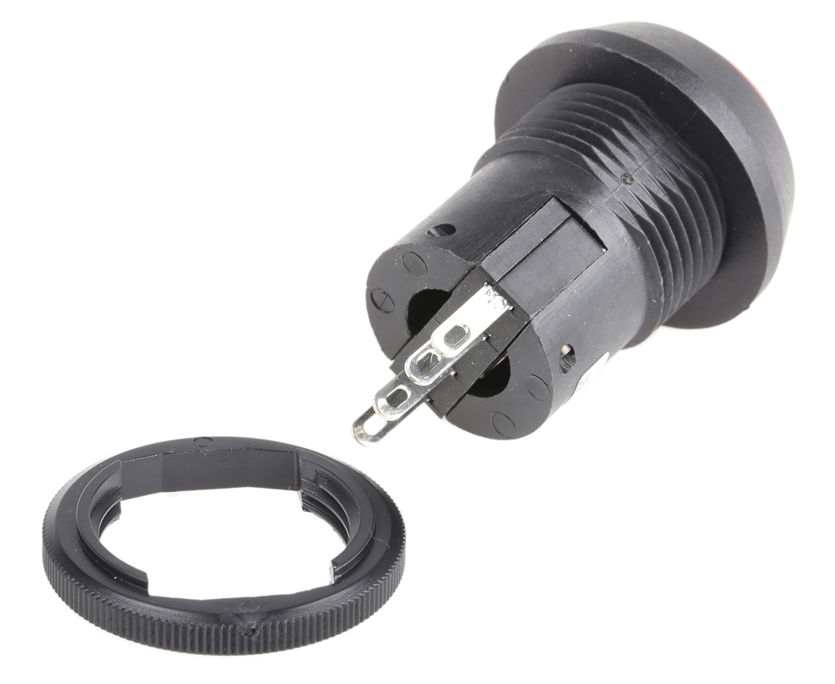 ITW Switches 76-97 Series Push Button Switch, Latching, Panel Mount, 22mm Cutout, SPDT, 250V ac, IP67