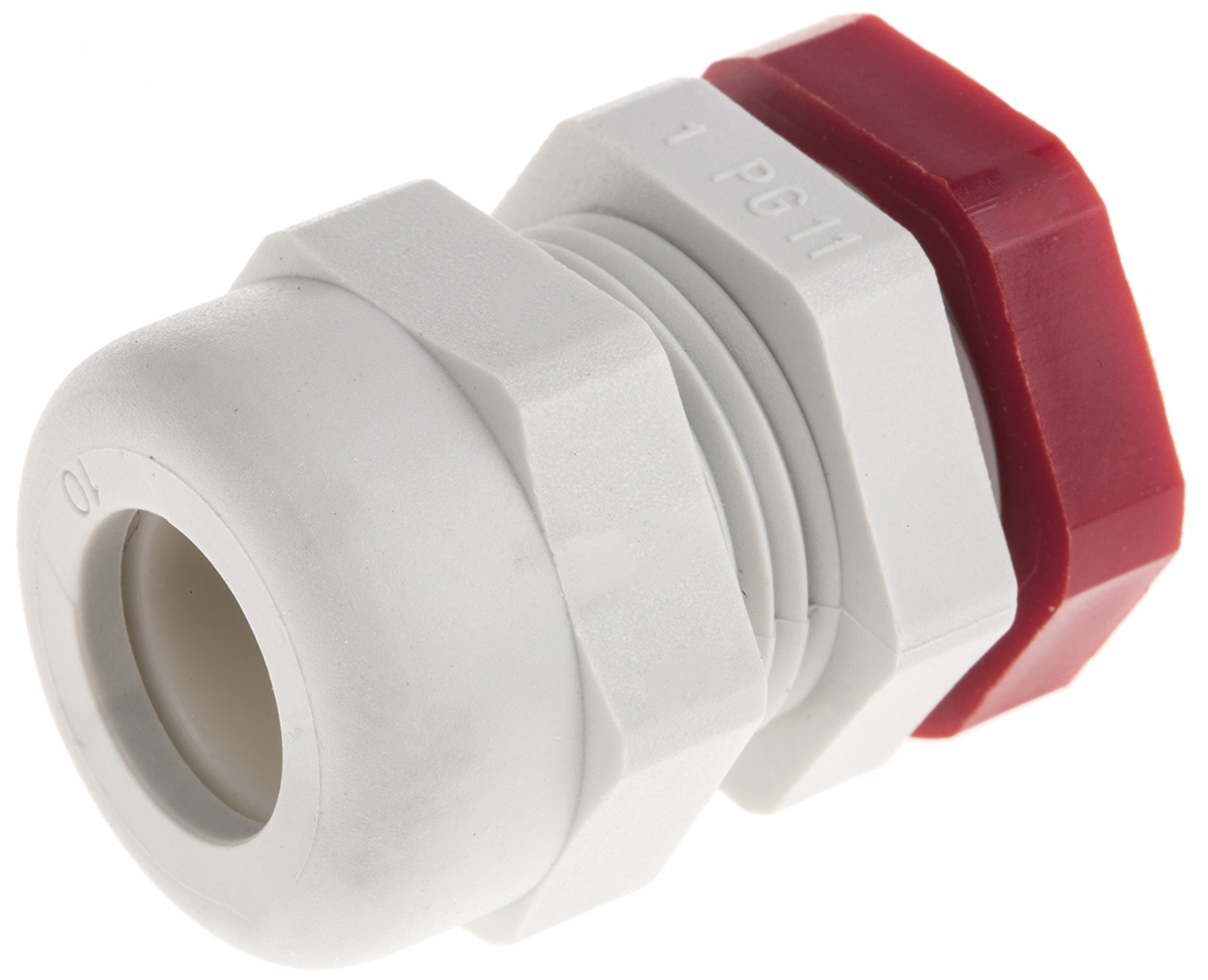 SIB WADI-TEC Series Grey PA 6 Cable Gland, PG11 Thread, 5.5mm min., 10.5mm max., IP68