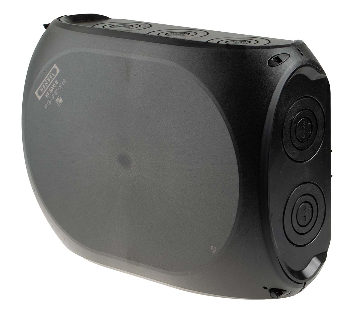 HENSEL ENYCASE DK Series Black Polycarbonate Junction Box, 355 x 255 x 122mm