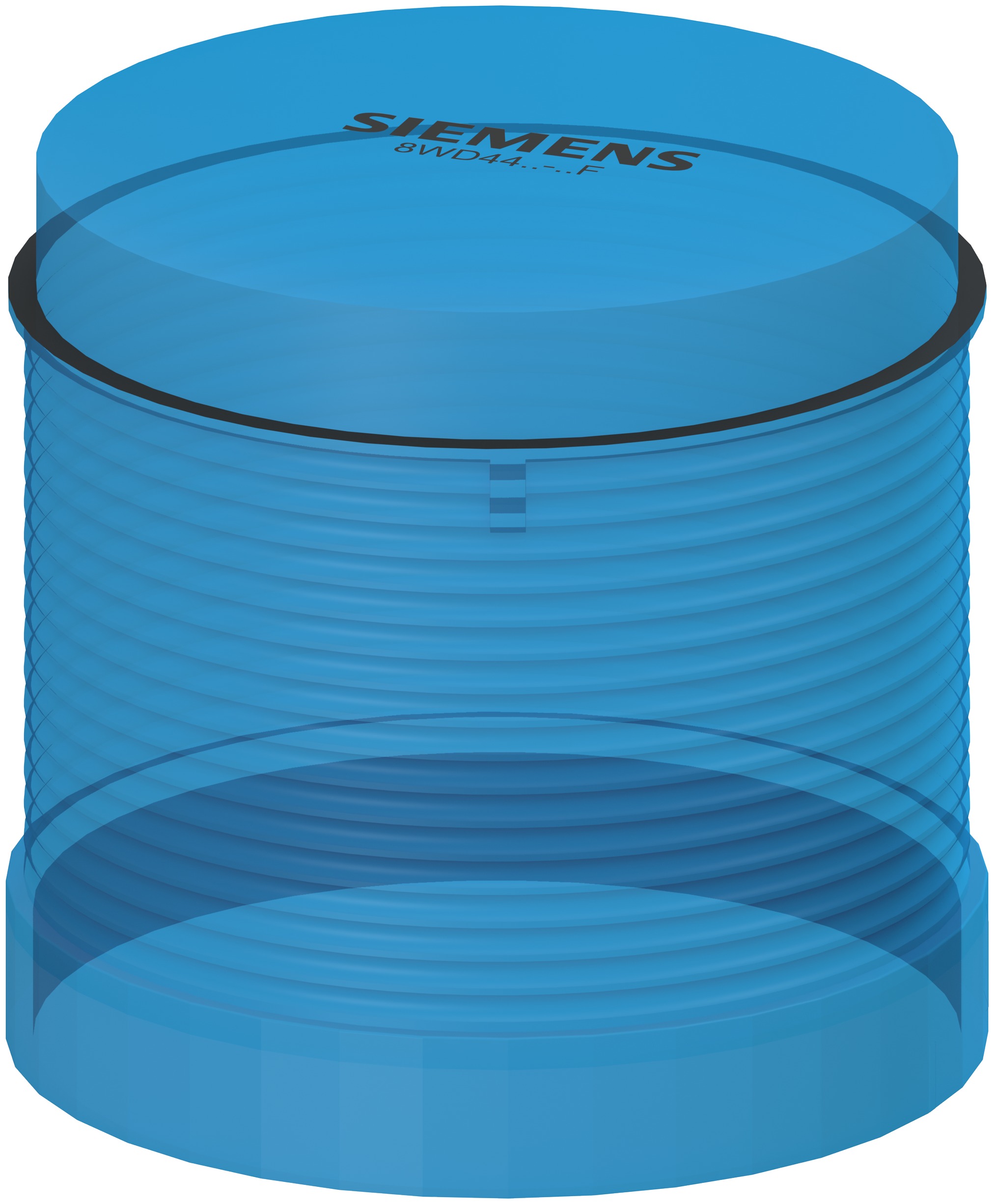 Siemens 8WD4 Series Blue Blinking Effect Flashing Light Element for Use with Signalling Column, 24 V, LED Bulb, AC/DC,