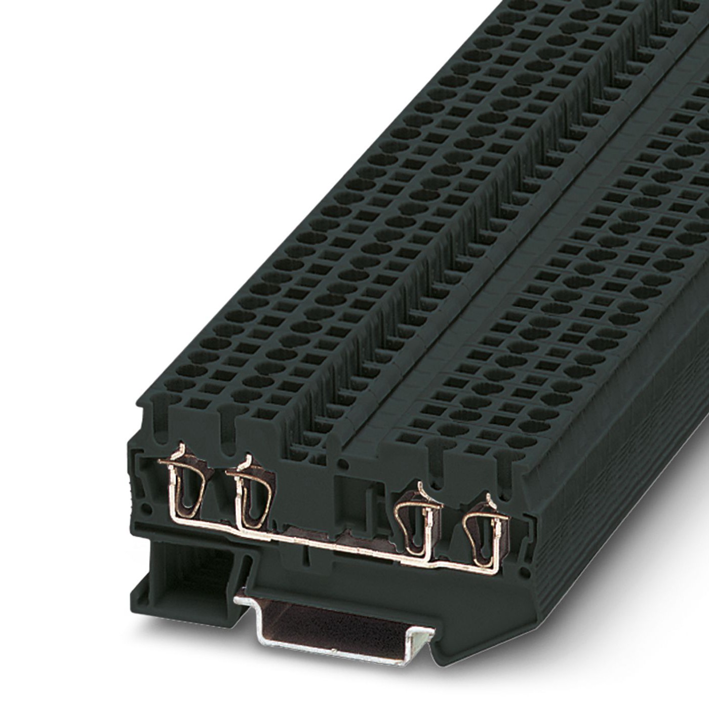 Phoenix Contact 3037452 ST 2.5-QUATTRO BK Series Black, 2.5mm², Spring Cage Termination