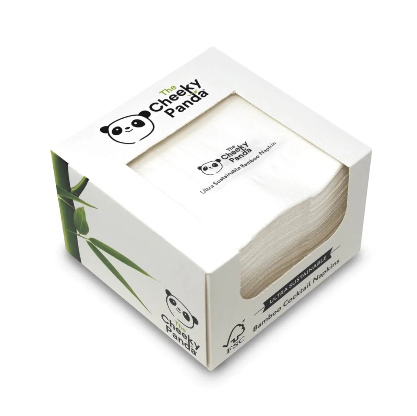 The Cheeky Panda Ltd PFCNAPKX30 Dry Biodegradable Wipes, Box of 100, 250 x 250mm
