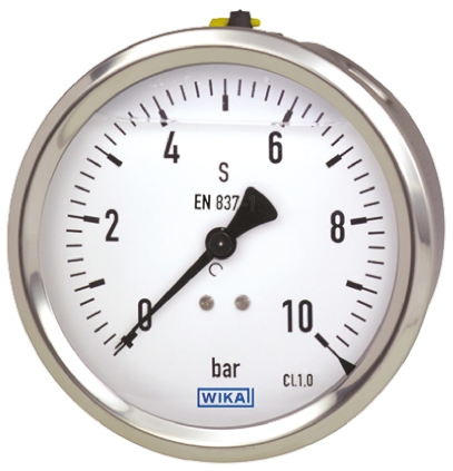 WIKA G 1/4 Analogue Pressure Gauge 250bar Back Entry 63mm Outside Diameter