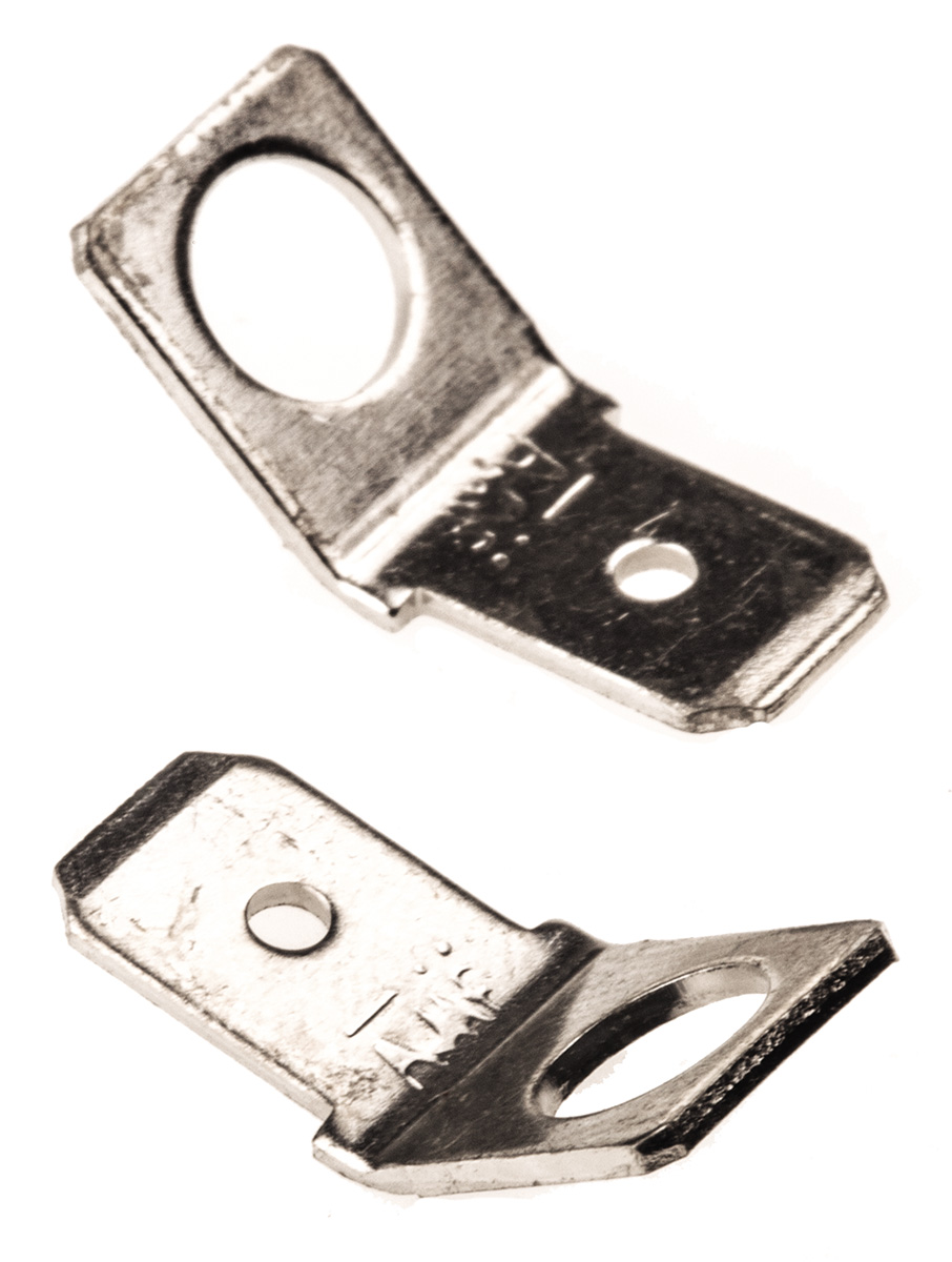 TE Connectivity FASTON .250 Uninsulated Male Spade Connector, PCB Tab, 6.35 x 0.81mm Tab Size