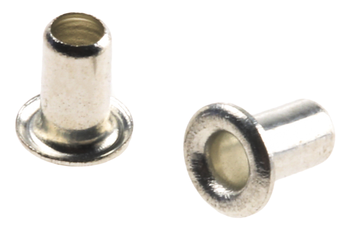 35, Wide roll eyelet PCB Rivet for 2.4mm Diameter, 4mm Length