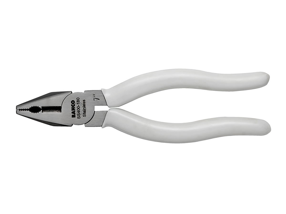 Bahco Combination Pliers, 180 mm Overall, Straight Tip