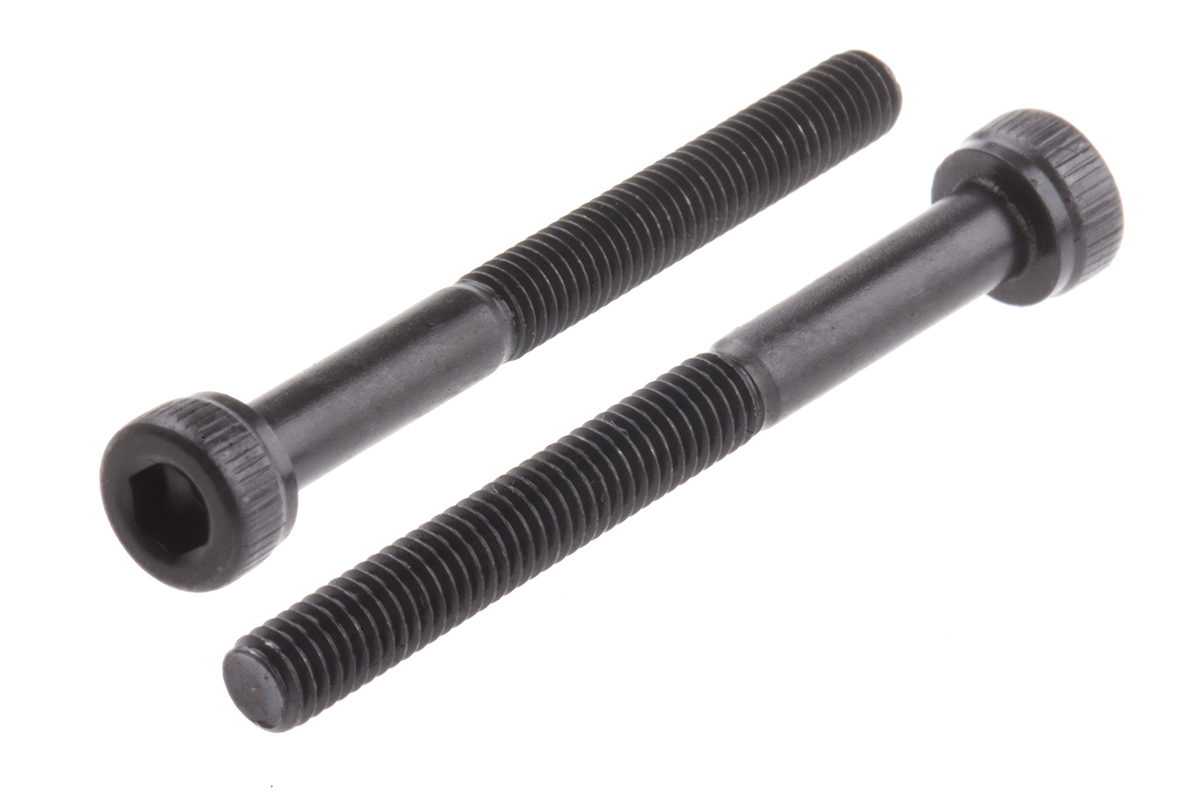 RS PRO Black, Self-Colour Steel Hex Socket Cap Screw, DIN 912, M3 x 30mm
