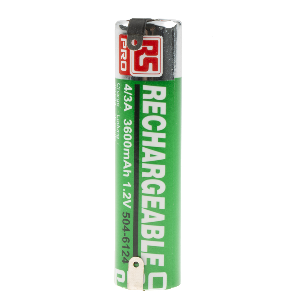 RS PRO RS PRO, 1.2V, 4/3 A, NiMH Rechargeable Battery, 3.6Ah