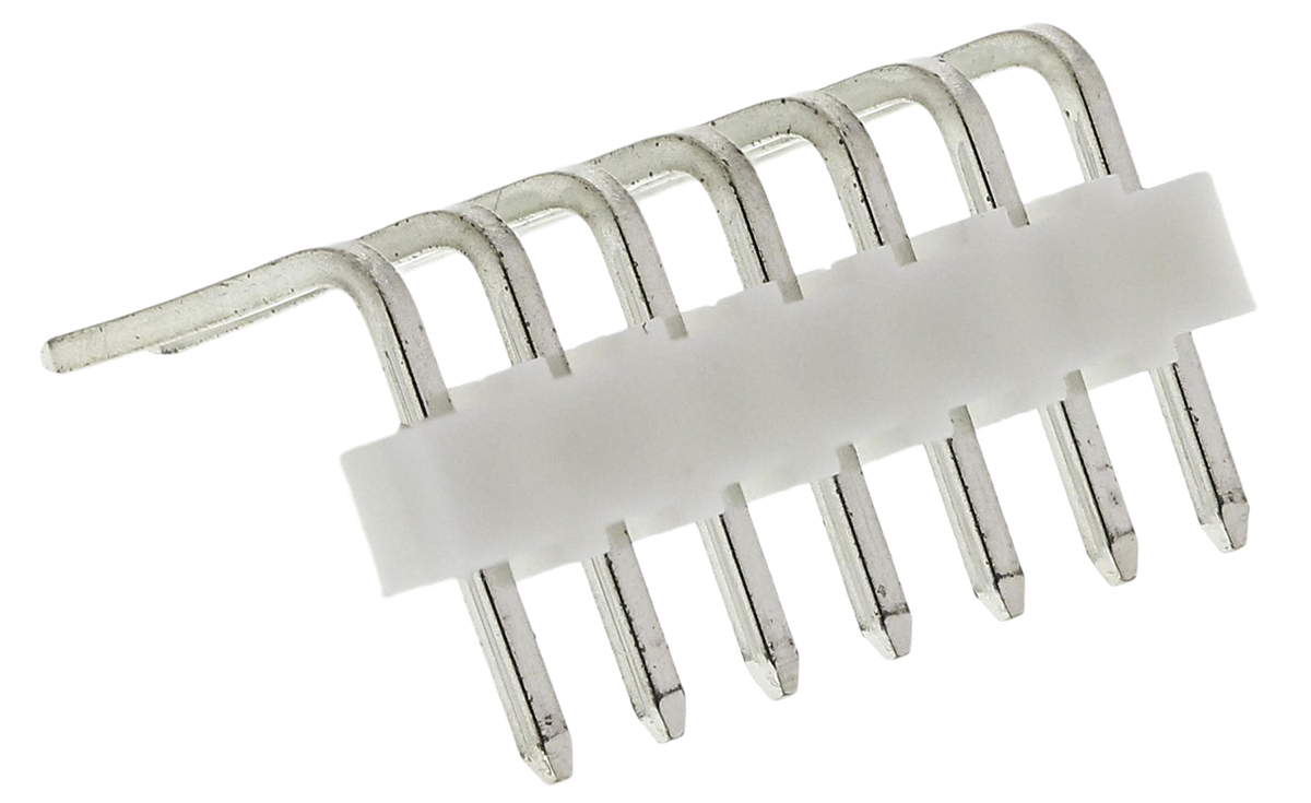 Molex KK 254 Series Right Angle Through Hole Pin Header, 7 Contact(s), 2.54 mm Pitch, 1 Row, Unshrouded