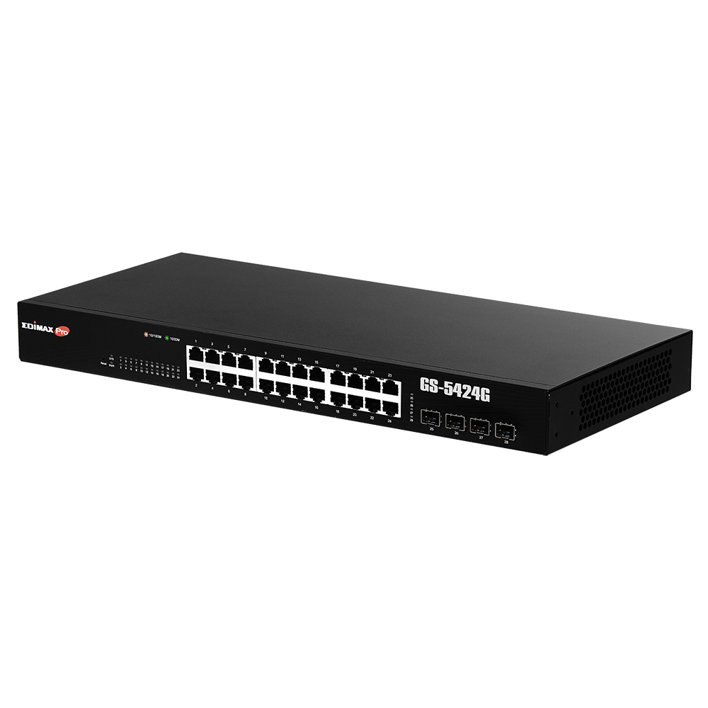 Edimax GS-5424G, Smart 24 Port Gigabit Switch, UK