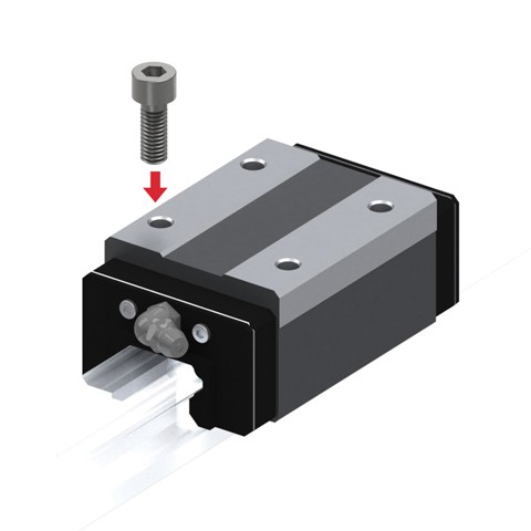 THK Linear Guide Carriage HSR, 23900N Dynamic Load, 20mm Rail Width