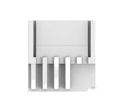 TE Connectivity 2-2391423 Series Receptacle Edge Connector, Board Mount, 5-Contacts, 2.5mm Pitch, 1-Row, Crimp