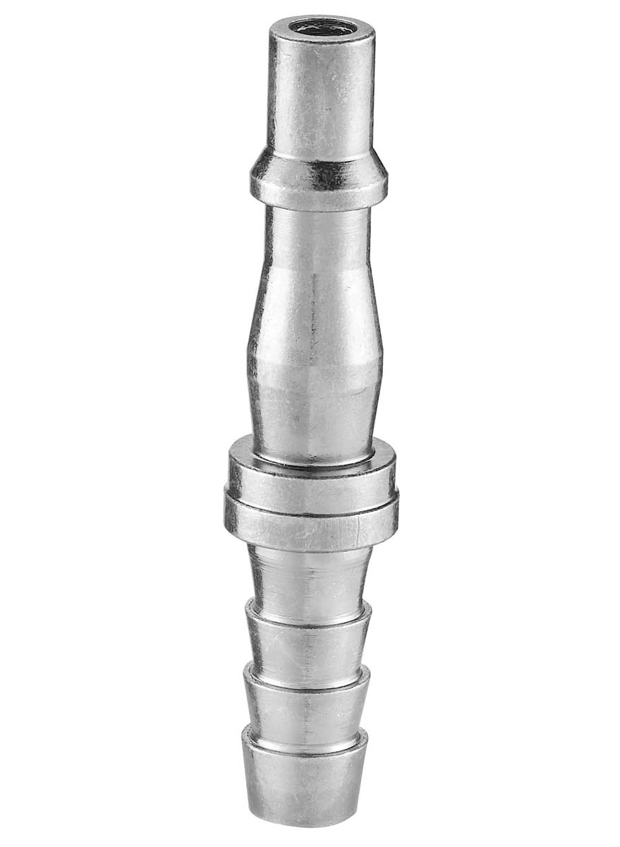 PREVOST Treated Steel Plug for Pneumatic Quick Connect Coupling, 10mm Hose Barb