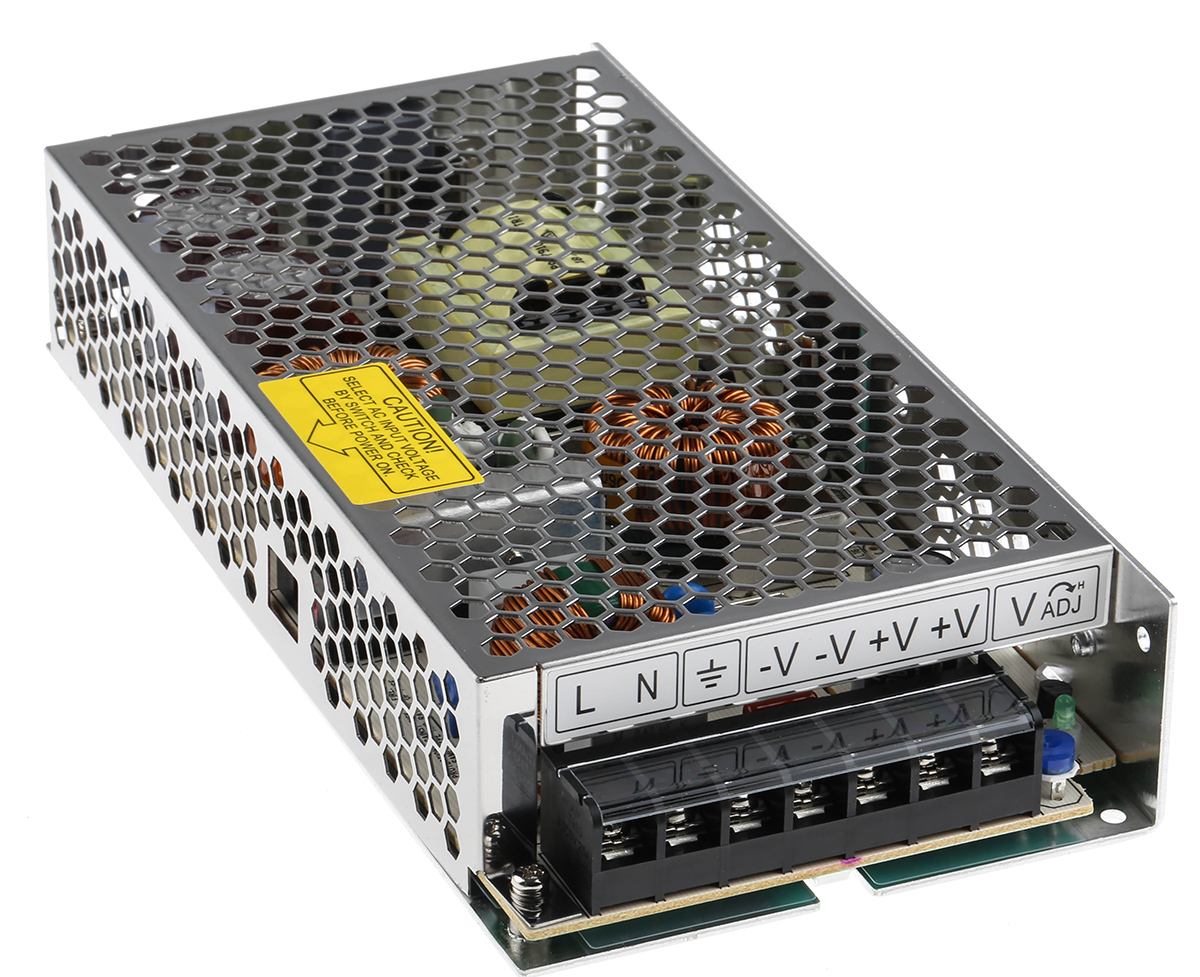 TDK-Lambda Switching Power Supply, LS150-24, 24V dc, 6.5A, 150W, 1 Output, 248 → 273V dc Input Voltage