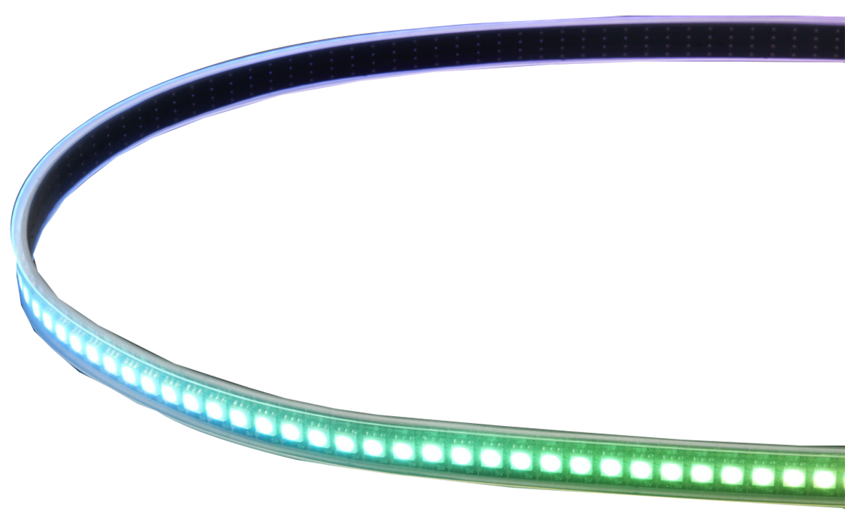 ADAFRUIT INDUSTRIES 5V dc RGB LED Strip Light, 500mm Length
