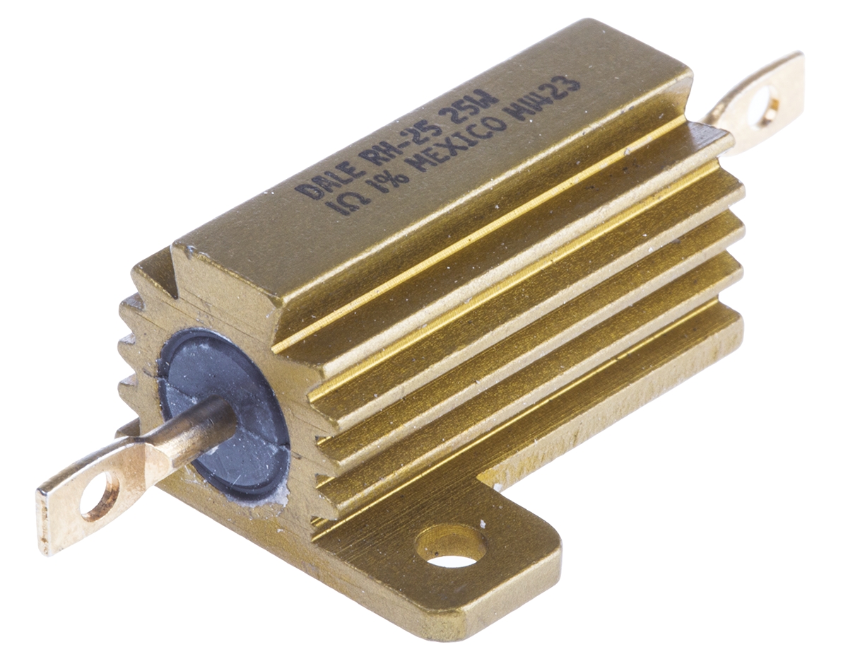 Vishay, 1Ω 25W Wire Wound Chassis Mount Resistor RH0251R000FE02 ±1%