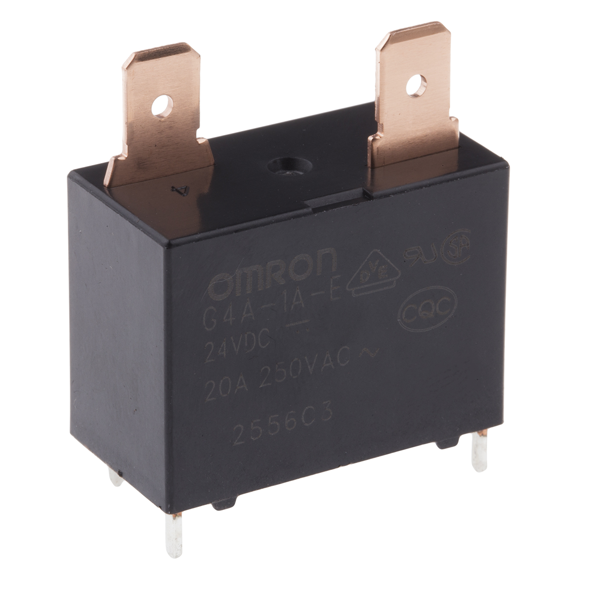 Omron PCB Mount Power Relay, 24V dc Coil, 20A Switching Current, SPST