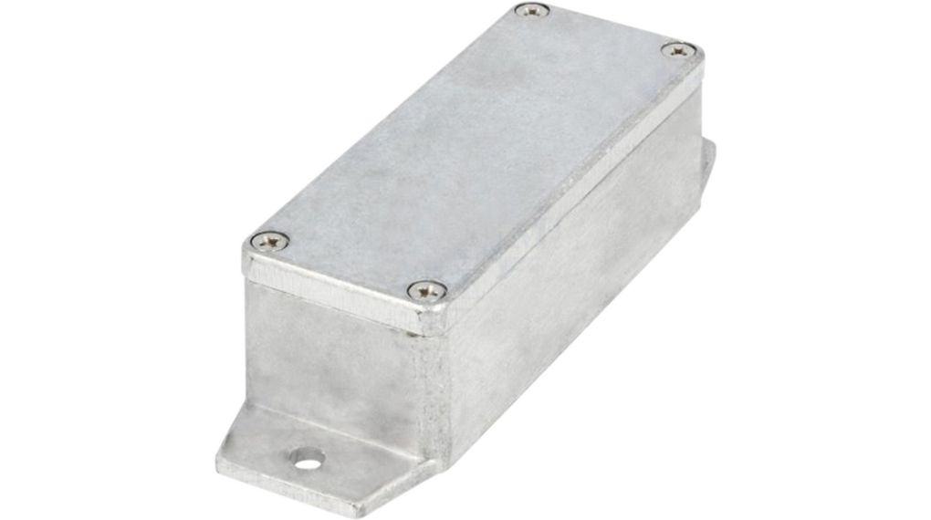 RND RND 455 Series Aluminium Aluminium Alloy Enclosure, IP65, Flanged, Aluminium Lid, 90 x 36 x 30mm