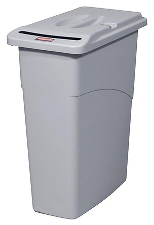 Rubbermaid Commercial Products Slim Jim 87L Grey Polyethylene Waste Bin