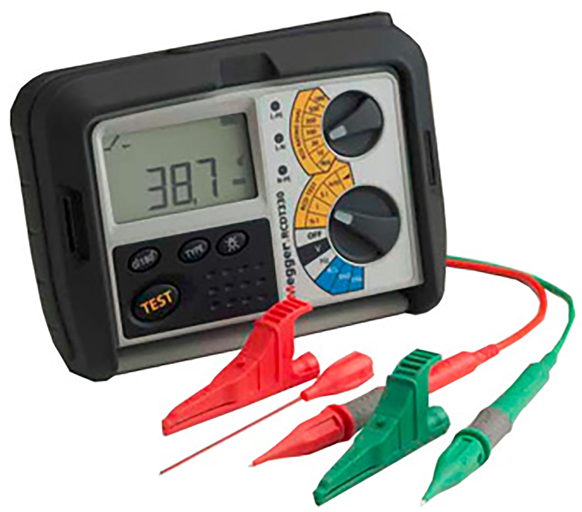 Megger RCDT310-EN-BS RCD Tester, Loop Impedance Test Type 2 Wire 300V ac, RCD Test Type AC Selective, DC Selective, RCD